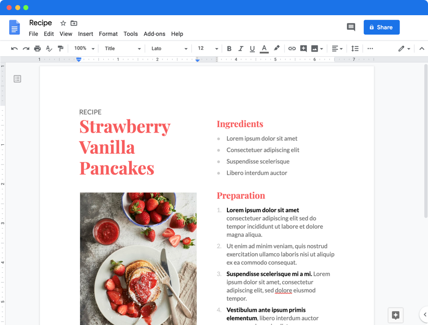 Google Docs for Mac