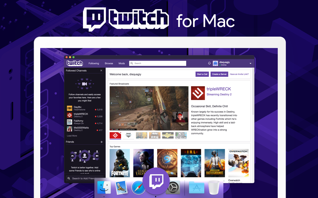 can you download twitch on mac