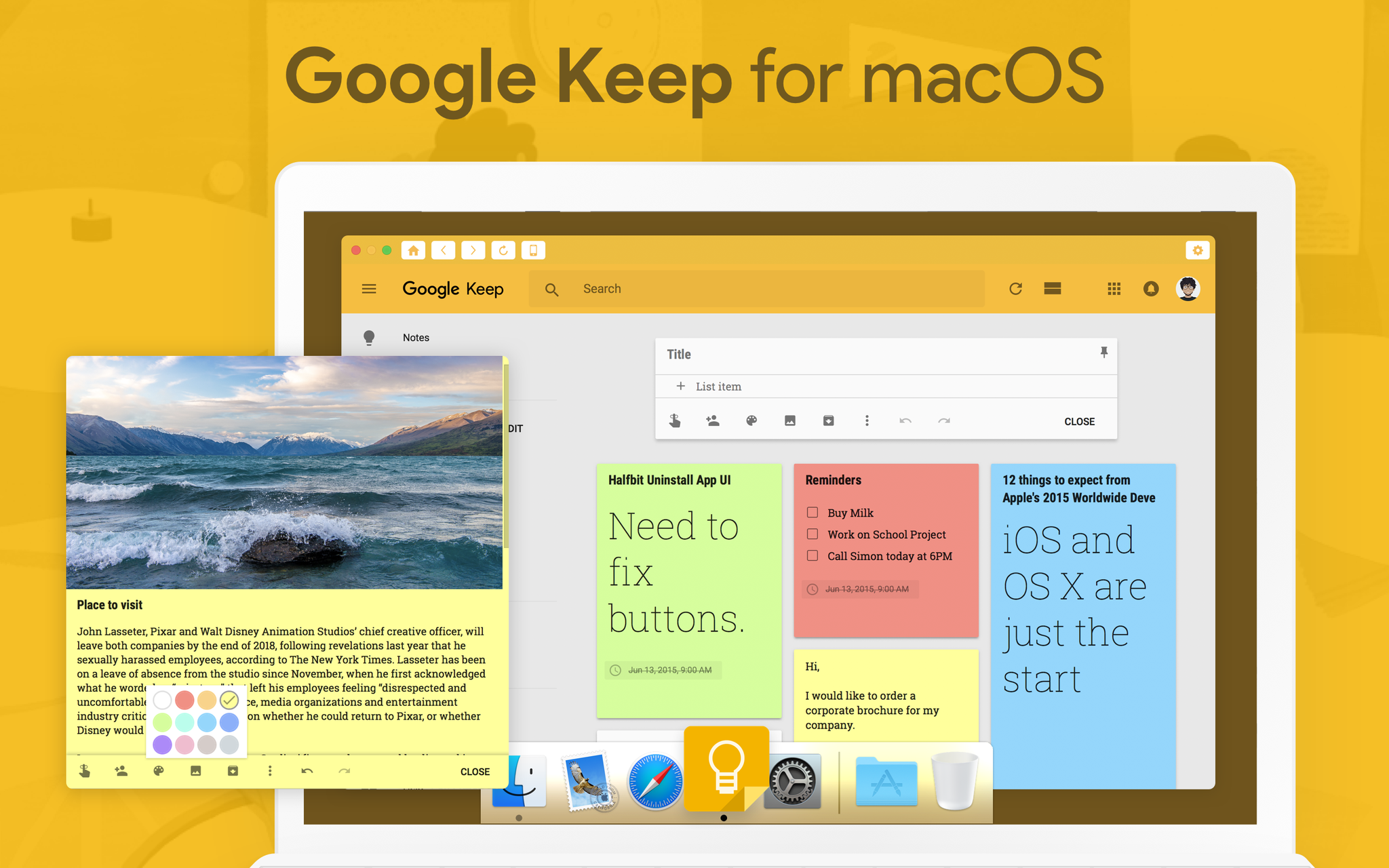 google keep mac download